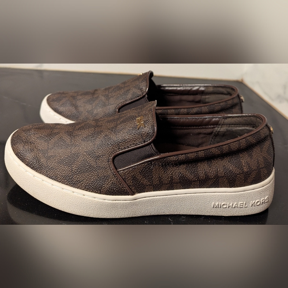 Michael Kors Keaton Logo Slip-On Sneakers Size 8.5 MSRP $99 - Picture 6 of 10
